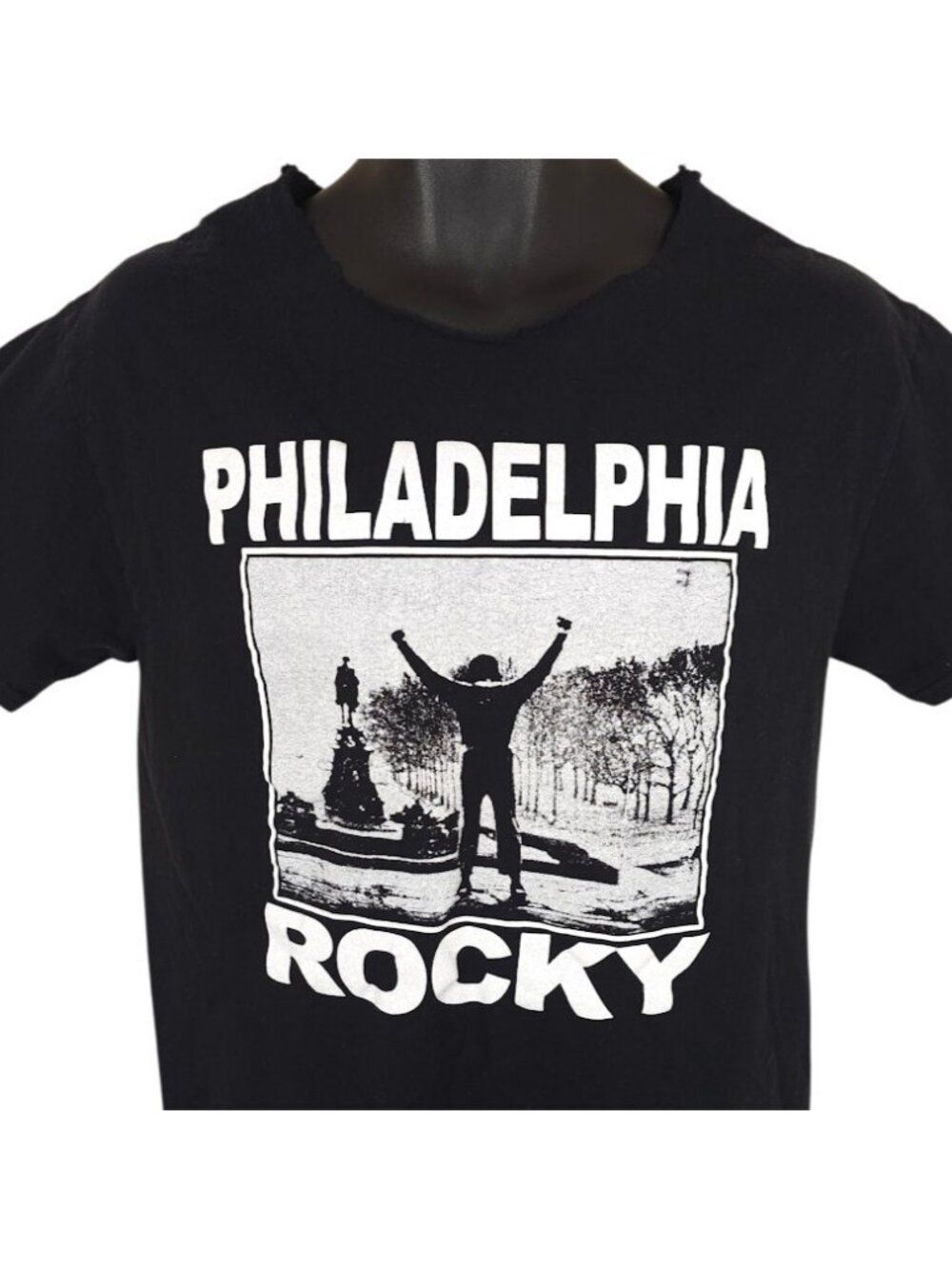 Rocky T Shirt Mens Size Medium Black Rocky Balboa Philadelphia